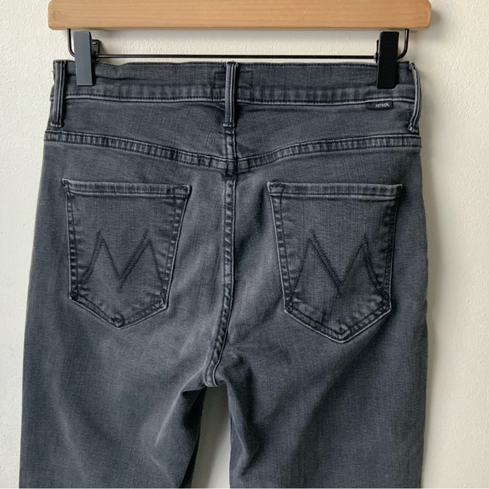 MOTHER Jeans Insider Crop Dancing in the Dark Gray Size 28 - Picture 5 of 13
